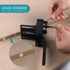 EXLECO Drilling Template Dowel Aid Dowel Gauge Drilling Aid Vertical