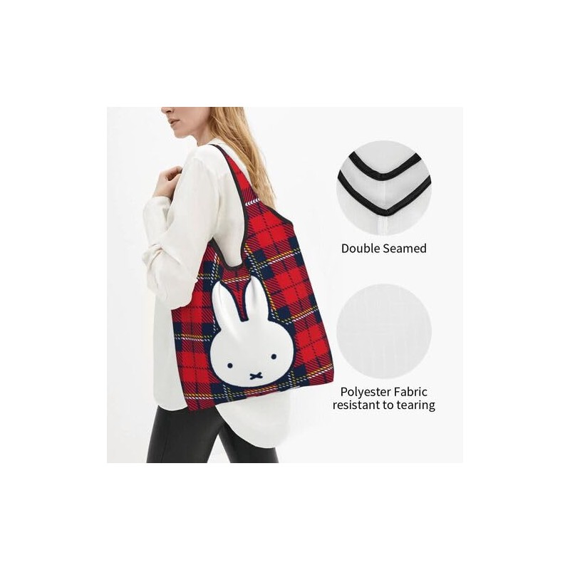 Willsmile Miffy Eco Bag, Shopping Bag, Character, Foldable, Eco Bag,