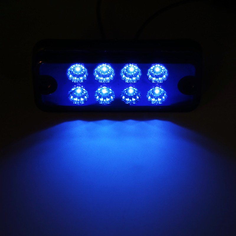 6pcs 8 LED Clearance Side Marker Light Indicator Lamp Truck