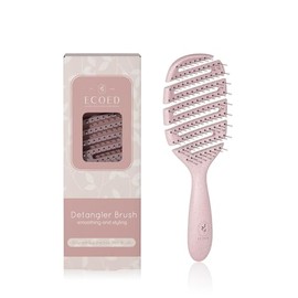 ecoed Cepillo Desenredante Degradable, Cepillo Desenredante, Cepillo Desenredante para Cabello Rizado, Grueso y Lacio, Desenredante Seco y Húmedo Dese