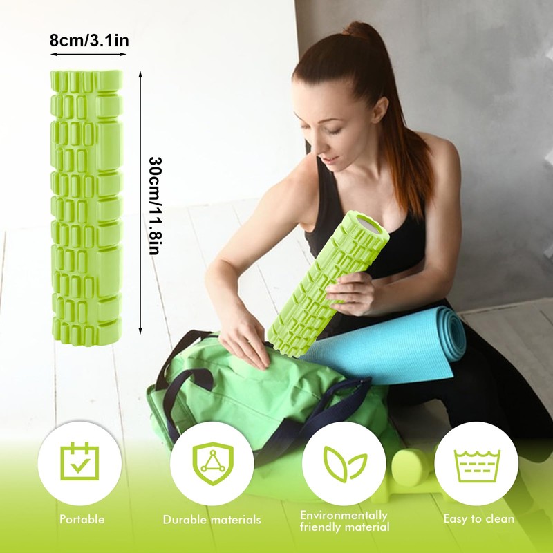 Fascia Roller with 3D Texture Massage, Foam Roller Massage, Massage