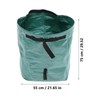 Kisangel Large-capacity Bag Gardening Waste Container for Outdoor Use for