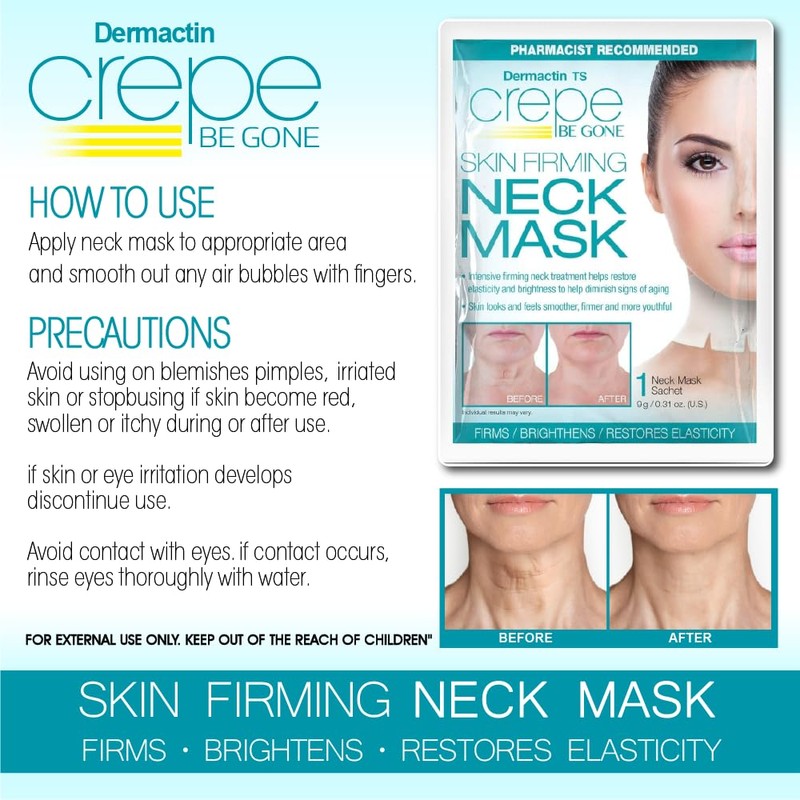 Dermactin-TS Crepe Be Gone Skin Firming Neck Mask
