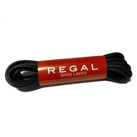 Regal TY40 SHOE LACES Shoelaces Dress, Round Strap, 31.9 inches (81 cm), 1 Pair (Total of 2) (Black)