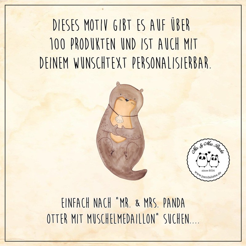 Mr. & Mrs. Panda Bamboo Chopping Board Otter Shell Gift