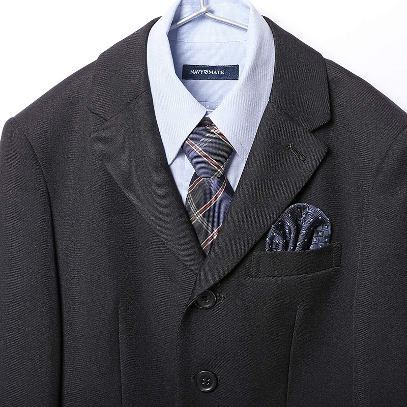 M.H.A.style 30301 Junior One-Touch Tie, Checkered Pattern, Children, Elementary School