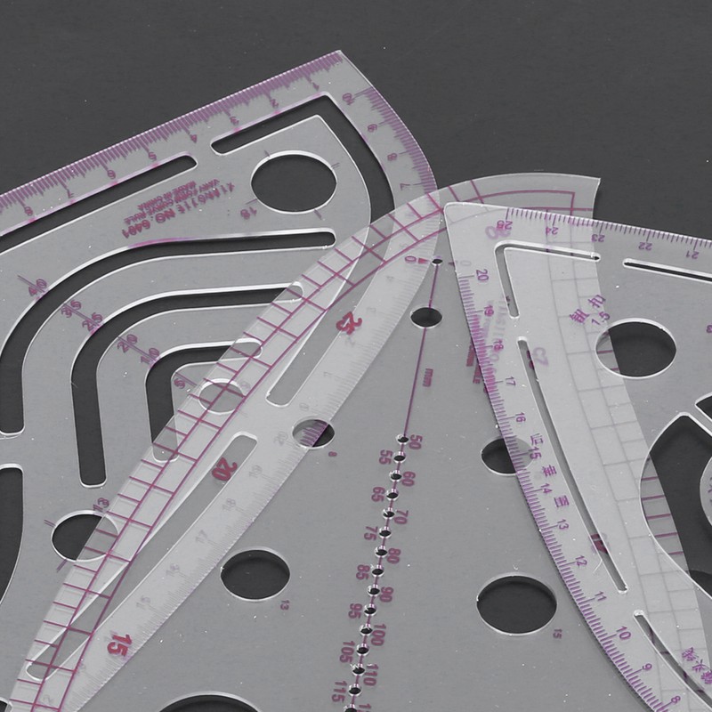 9Pcs/Set Sewing Ruler Set Multifunctional Curve Stick Tailor Measuring Accessories