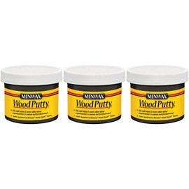 Minwax 13618000 Wood Putty, 3.75 Ounce, Ebony 3 Pack