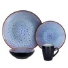 Home VSS, Stoneware Dinner Set Reactive Glaze (16pc Set, Grey)