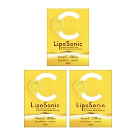 Liposome Vitamin C Supplement (60,000 mg Blended), High Concentration, Super Sustainable, Highly Absorbent, LipoSonic 5 Types of Vitamin C, 30 Packets, 30 Days Supply (3 Pieces)