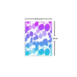 Le Jardin du Lin Printed Cotton Bags with Drawstring, Shopping Bag, Fabric Bag, Fabric Bag, Vegetable Bag, Reusable, Environmentally Friendly, Multipurpose, Foldable, Size: 30 x 40 cm