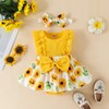 Dubute Newborn Baby Girl Romper Dress Ruffle Sleeve Jumpsuit +