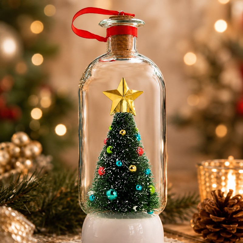 Recordable Christmas Message Bottle Ornament for Holiday Gifts – Voice