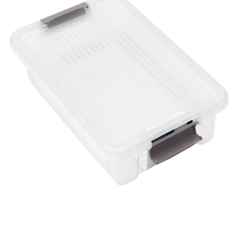 Libbi Lou Plastic Storage Box with Lids | Stackable Clear