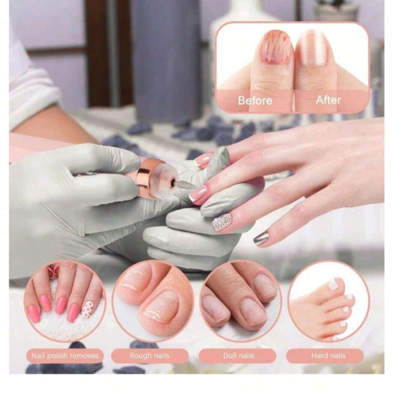 Pulidor de Uñas Recargable 5 en 1 con Luz LED