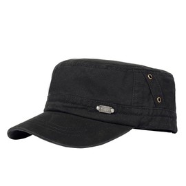 Army Cap Flat Top Adjustable Fisher Hat Military Caps Army Baseball Caps Cadet Army Cap for Men Women