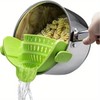 Clip-On Silicone Pot Strainer for Pasta & Vegetables – Flexible