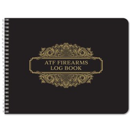 BookFactory ATF Log Book/Firearms Acquisition & Disposition Record Book/Gun Logbook - 100 Pages, Wire-O, 8 7/8'' x 11 1/4'' (LOG-100-7LCW-T41(ATF-Gun-Log)) -GX