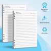 Lined Refill Paper, 240 Pages Loose Leaf Paper for A5