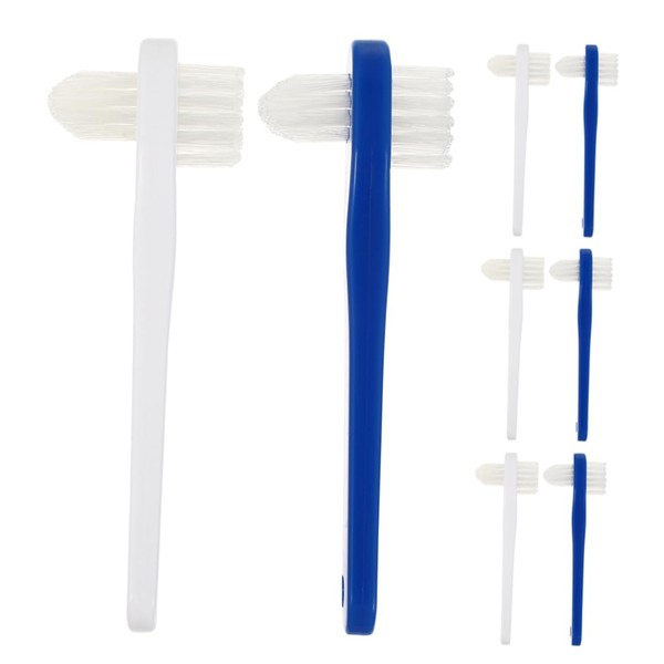 Healeved 8pcs Portable Tooth Cleaning Brush Dual- Toothbrushes for Care