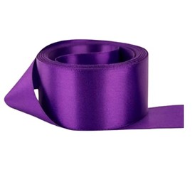 Purple Satin Ribbon - 38mm Wide - 5 Meter for Gifts Wrap, Party, Sew, Decoration, Events, Dress, Bows, Cars, Crafts, Floral Much more