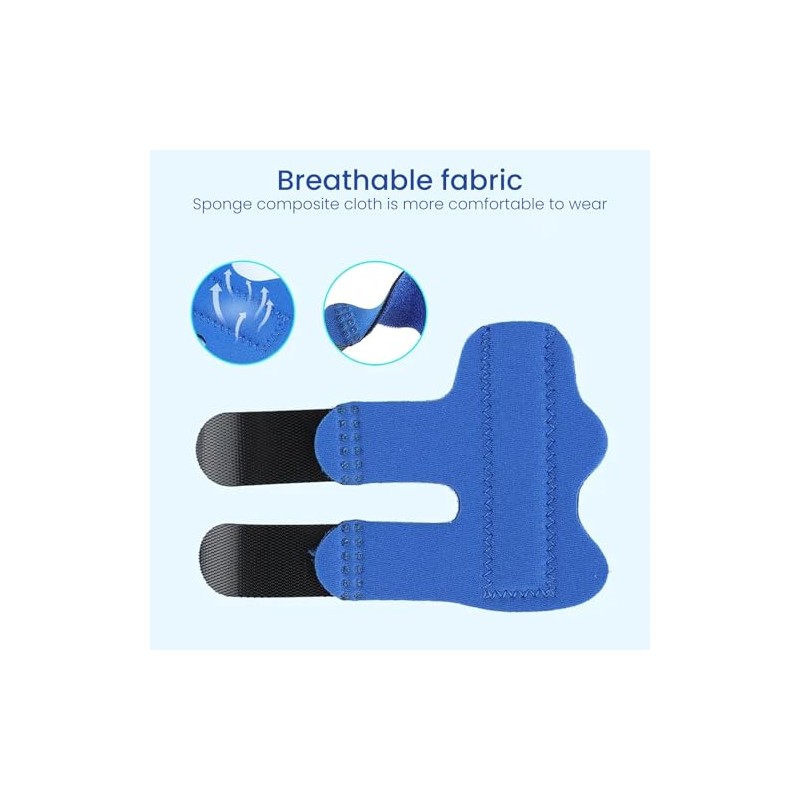 3 Pcs Finger Splints, Adjustable Trigger Finger Splint Breathable Finger