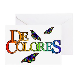 CafePress Decolores Notecard Matte Folded Greeting Card Matte