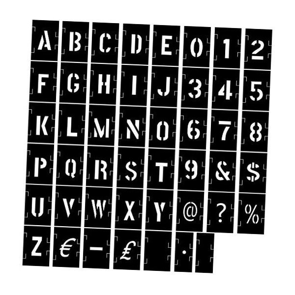 Does Not Apply 153 Pcs Letter Stencils Number Symbol Painting