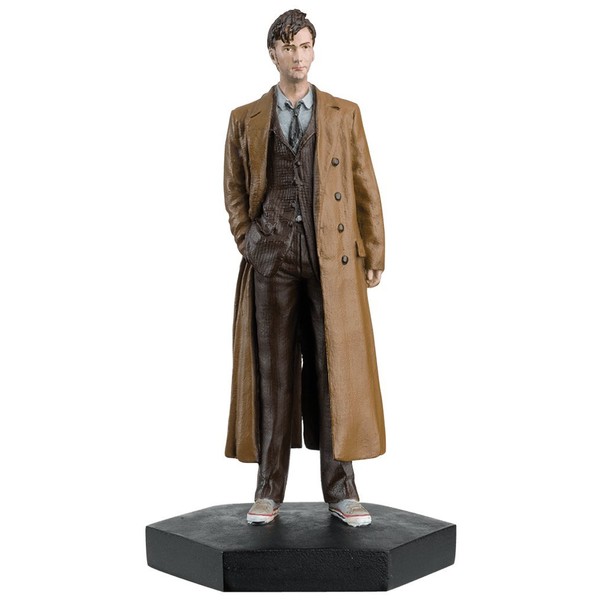 Doctor Who Figurine Collection - Figure #8 - 10th Doctor Who David Tennant - Hand Painted 1:21 Scale Model - Collector Boxed