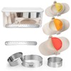 Super More Dumpling Making Tools,Includes Storage Box and Filling Spoon,Empanada