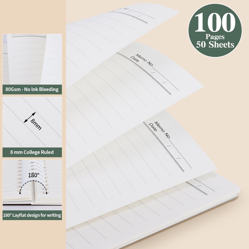 JOHSBYD 2Pcs Spiral Notebook,Goodbye Gifts for Coworkers Leaving Gifts Never
