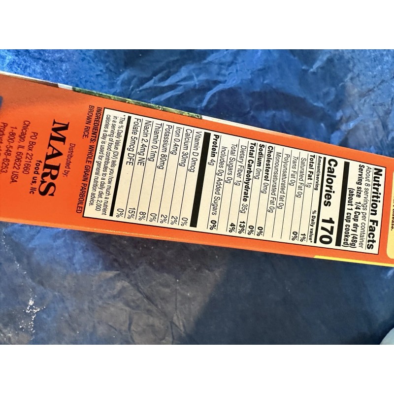 UNCLE BEN'S Whole Grain Rice 14 OZ EXPIRED COLLECTABLE FULL