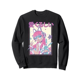 Kawaii Candycore Lovable Anime Girl Sweatshirt