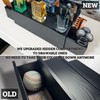 Classic Wooden Cologne Organizer for Men 3 Tier Black |