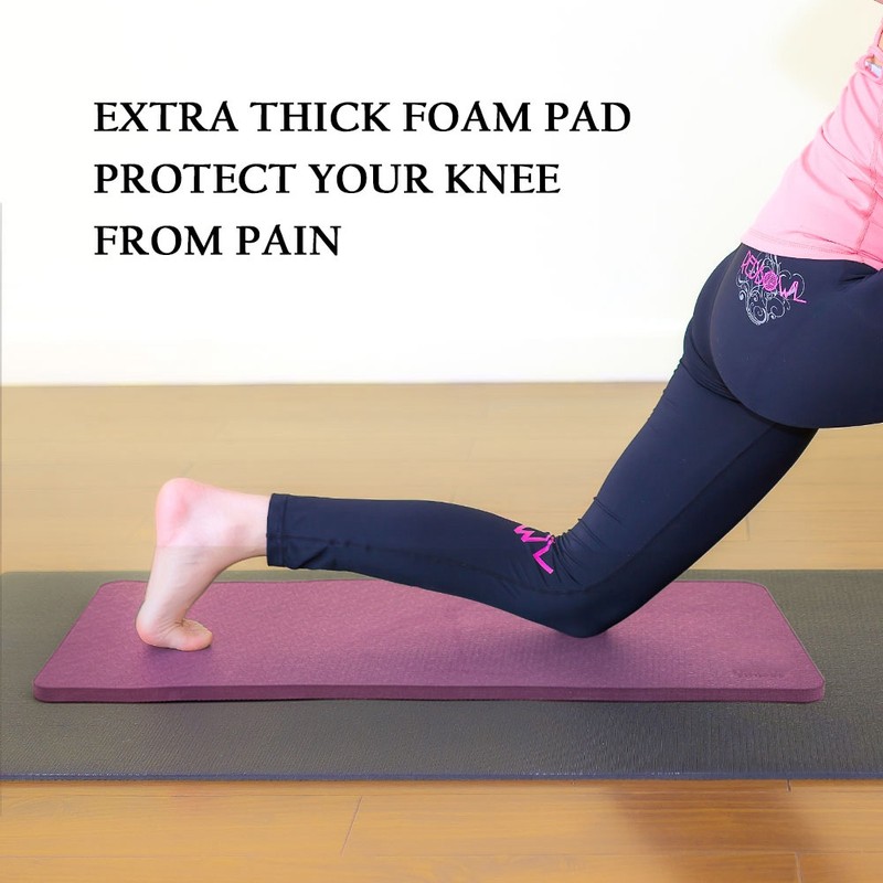 Yoga Knee Pad, 10mm Thick Large Fitness Exercise Elbow Pad