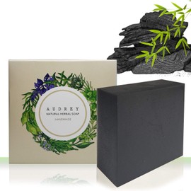 Audrey Handmade Natural Herb Bar Soap (Bamboo Charcoal, 2 pack)