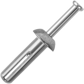 meite Hammer Drive Anchors 1/4" x 1" for Electrical Boxes Fixture, Heavy Duty Masonry & Concrete Anchors, Zinc-Plated Steel, Rust-Resistant (100 Counts)