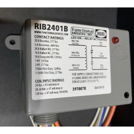 RIB  RIBT2401B Enclosed Relay 395024A 24VAC SPDT 20Amp NEW