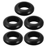 Sourcingmap 5pcs Wire Protective Grommets Black Rubber 21mm Double Sided