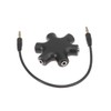 DOITOOL Headphone Splitter 3.5mm 5-Way Audio Splitter Connector Share Black