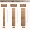 NIZADO 5 Pack Polished Chrome Cabinet Handles, Solid 3 3/4