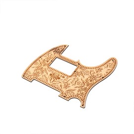 Alnicov 8 Hole Tele Guitar Pickguard Floral Style Humbucker PickGuard Replacement for Fd Standard Telecaster Part