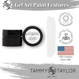 Tammy Taylor Gel Art Nail Paint | Perfect for Manicures, Pedicures & Nail Art that Dries Tack-Free (White)