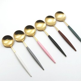 (All-round) Mont Blanc Eiffel/Bijou Gold Dessert Spoon / (올라운드)몽블랑 에펠비쥬 골드 디저트스푼