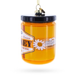 Honey Jar Blown Glass Christmas Ornament