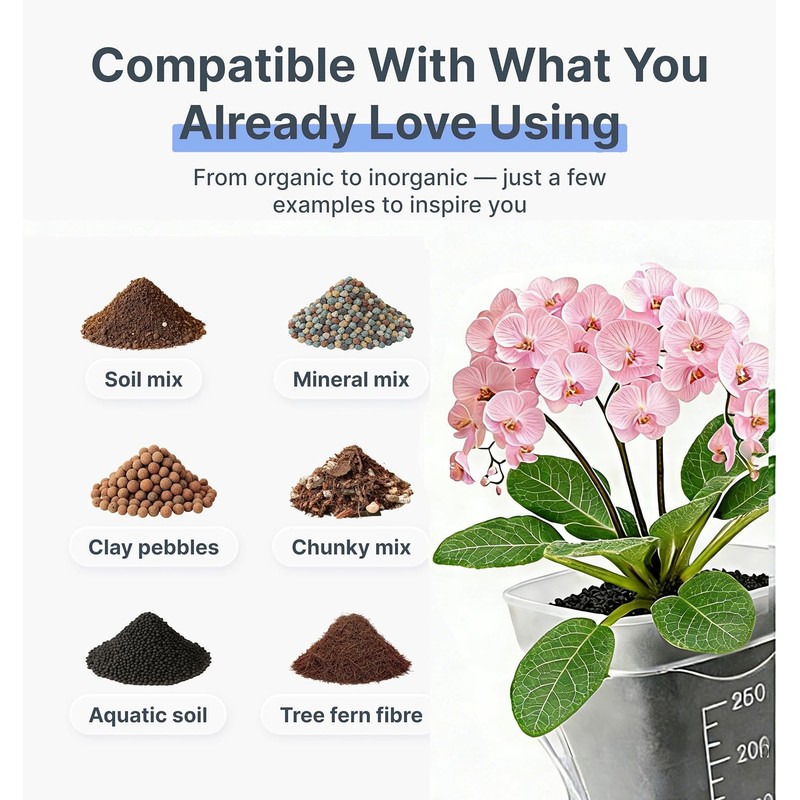sunanday 16 Pack 2.5" Medium Self Watering Pots for Indoor