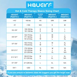 HAUEIRR Ice Pack Wrap Cold/Hot Compression Sleeve for Knee Reusable Cold Wrap Recovery for Extra Cooling and Pressure, Gel Ice Packs for Elbow, Brace, Ankle, Calf - L