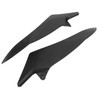 Pair Motorcycle Fuel Tank Side Panel Cover Black Protection Replacement