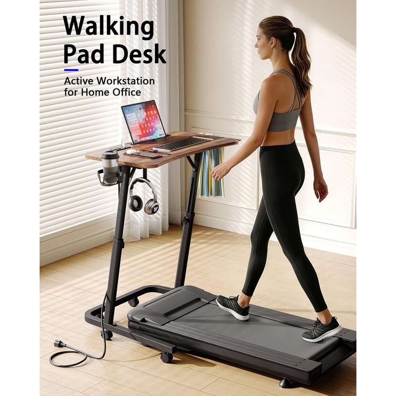 Adjustable Height Standing Desk for Walking Pad, Treadmill Desk with