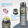 Polygon 32oz Motivational Water Bottle with Time Marker & Removable